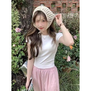 Áo thun co giãn Crop Top K Bear Eo dành cho nữ