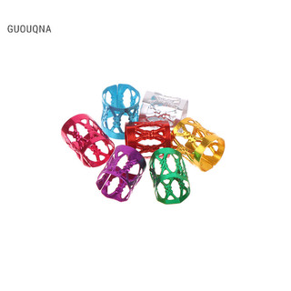 Guouqna 300 chiếc diy phụ kiện tóc dreadlock nhẫn tóc vòng bím tóc nhiều màu sắc bẩn bím tóc hạt kẹp tóc trang sức basl