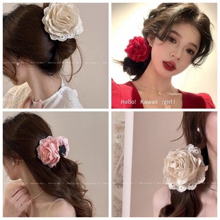 Caro Cùng Phong Cách Hoa Hồng Khô Lấy Kẹp ins Blogger Cá Mập Kẹp Phụ Kiện Tóc Nữ