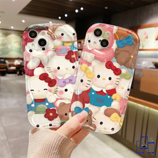 Ốp lưng Samsung A05 A12 A54 A14 A03 A11 A15 A52 A50 A10s A34 A10 A04 A20s A51 A53 A24 A23 A52S A31 A21s A30 A33 A32 A04E A03S A05S A20 A22 A13 A50S A04S A02S A30S M12 M32 A25 Hello Katie Phim hoạt hình 3D gợn sóng cạnh cong