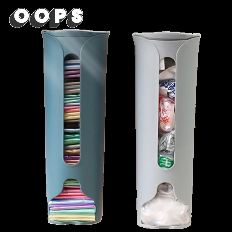 Multi purpose wall mounted plastic storage bag for kitchen and bathroom