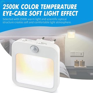 -New In May-Modern and Practical Motion Sensor LED Night Light for Bedside Bedroom EUUK Plug[Overseas Products]