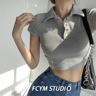 Áo sơ mi Polo ngắn tay ba chiều thời trang dành cho nữ