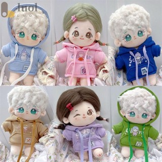 Áo hoodie búp bê luol, áo nỉ búp bê 6 kiểu thời trang, handmade có mũ quần áo búp bê 20cm búp bê cotton / 1 / 12 búp bê bjd