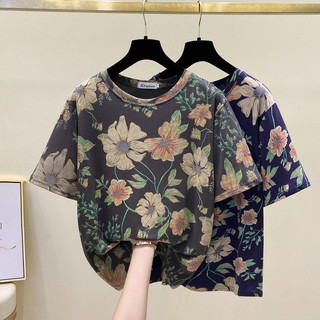 Áo thun ngắn tay in hình thời trang cỡ lớn dành cho nữ