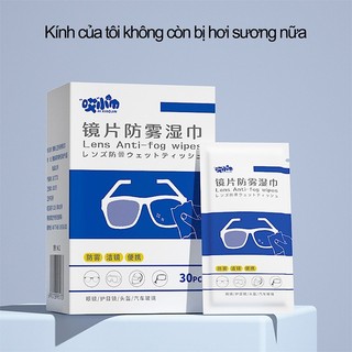 Khăn lau kính Nano, chống bám hơi nước, lau sạch bụi bẩn trên mắt kính, điện thoại