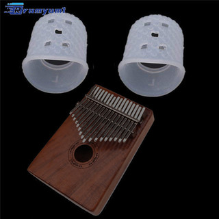 Còn hàng! 2 Chiếc Ngón Tay Giảm Đau Chơi Găng Tay Silicon Tay Áo Cho Kalimba Ngón Tay Cái Piano Nhạc Cụ