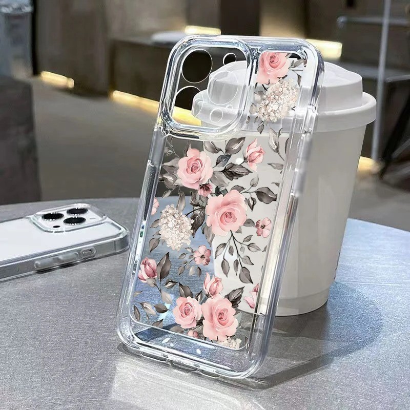 Ốp Lưng Hoa Hồng Retro Cho Samsung Galaxy A54 A05 A05S A34 A14 A55 A35 A15 A25 A75 A52 A52S A53 A73 