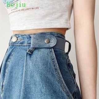 Thắt lưng đàn hồi HEJIU, không có khóa trang trí Nhật Bản Thắt lưng miễn phí, Thắt lưng co giãn Quần tàng hình màu đen không dấu vết