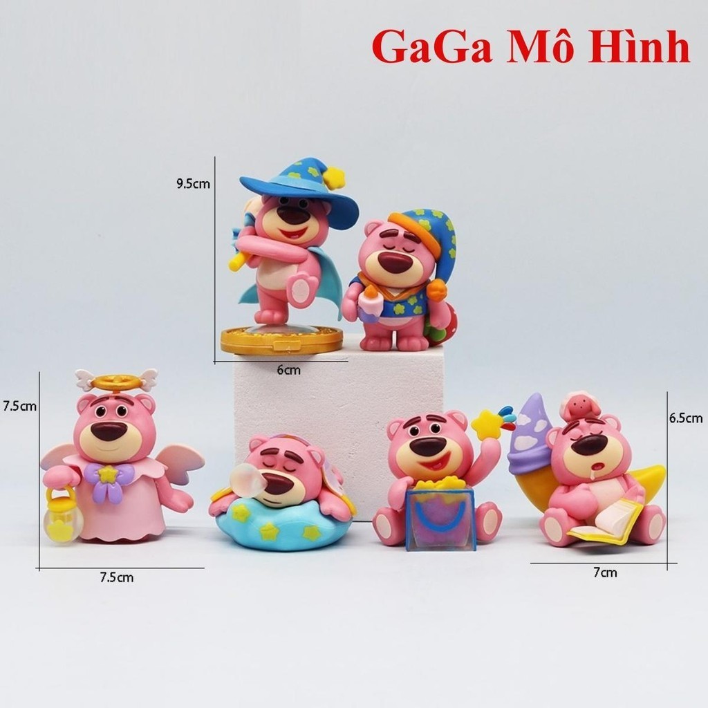 Mô hình Gấu Dâu dáng mới 6-9,5cm siêu cute - GaGa Mô Hình Toy Đồ Chơi