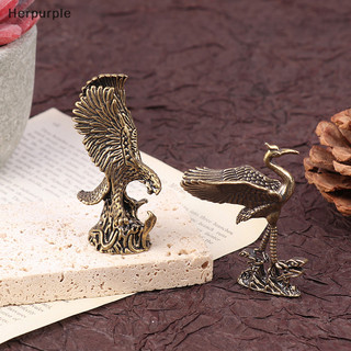 Her 1 Đồng Cổ Đại Bàng Cần Cẩu Tượng Đồ Trang Trí Nhỏ Vintage Đồng Động Vật Các Bức Tượng Nhỏ Thủ Công Bàn Trang Trí Nhà Phụ Kiện Quà Tặng VN