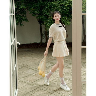 Áo len tay ngắn nơ COCOBEBE VANE TOP