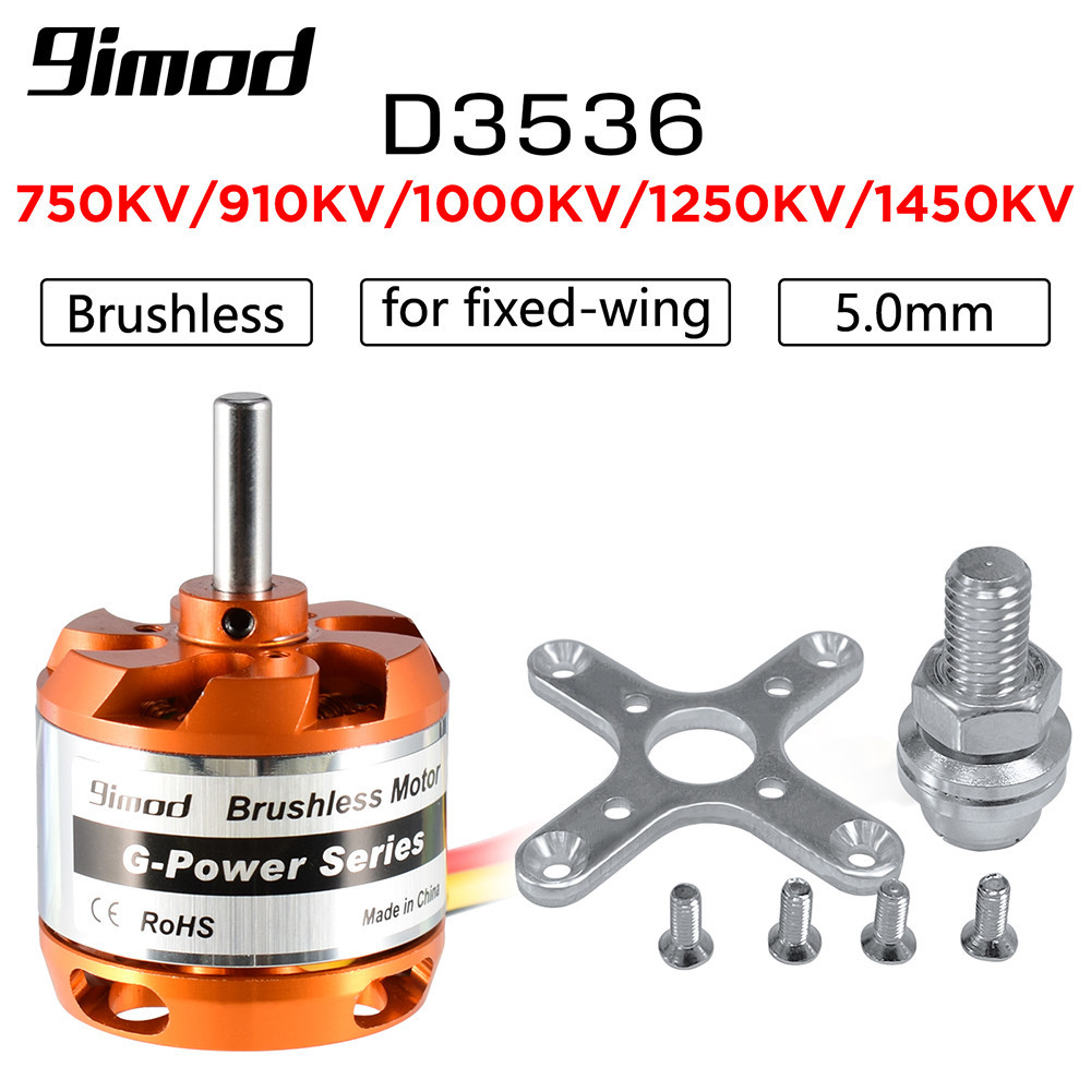 Động cơ 9imod D3536 910KV / 1000KV / 1250KV / 1450KV Động cơ không chổi than 2-4S cho máy bay cánh c