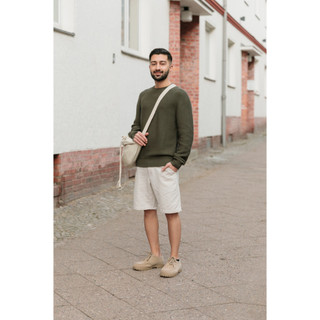 Quần short linen UNI có dây rút