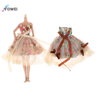 Yowei 30cm búp bê quần áo bé gái đồ chơi dạ hội công chúa búp bê váy phụ kiện búp bê quần áo vn