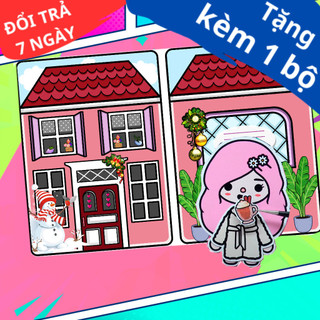 ĐỒ CHƠI NGÔI NHÀ BÚP BÊ GIẤY CẮT THỦ CÔNG DIY - TOCA LIFE WORLD -  MẪU TA06