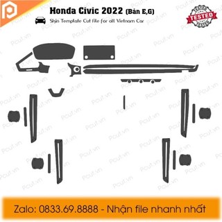 CIVIC 2022 - Film PPF chống xước nội thất ô tô {Tặng công cụ hỗ trợ dán tại nhà}