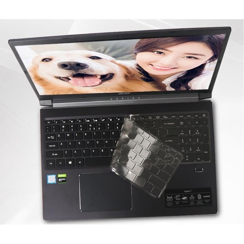 Vỏ bàn phím TPU cho Acer Aspire 7 (A715-42G / A715-75G / A715-41G / A715-71G) Da 15,6 inch