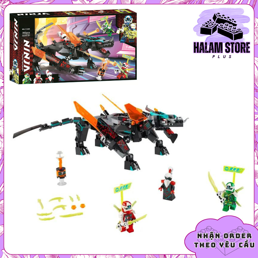 Đồ chơi lắp ráp Ninjago 11485 Empire Dragon - Mô hình ninja season 12 Rồng Unagami