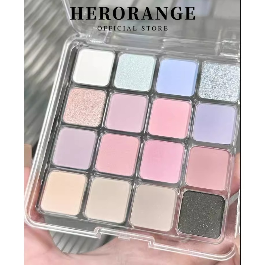 Ershiqi 16 Màu Shimmer Eye Shadow Long Lanh Phấn Mắt Blush Eyeshadow Palette Trang Điểm Phấn Mắt