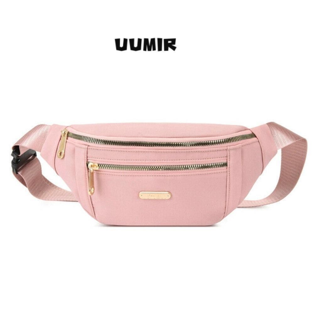 UUMIR Túi thắt lưng, Ví chống nước Túi Fanny, Túi xách thời trang nhiều màu Phiên bản Unisex