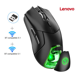 Lenovo Chuột Máy Tính T40 3 Chế Độ 2.4GHz Không Dây Tương Thích Bluetooth Sạc 4000DPI Có Thể Điều Chỉnh Đèn RGB Chuột Chơi Game Phụ Kiện PC