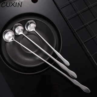 Cuxin Cocktail Thìa Thép Không Gỉ Cho Món Tráng Miệng Kem Cà Phê Bộ Đồ Ăn Flatware Dụng Cụ Pha Chế