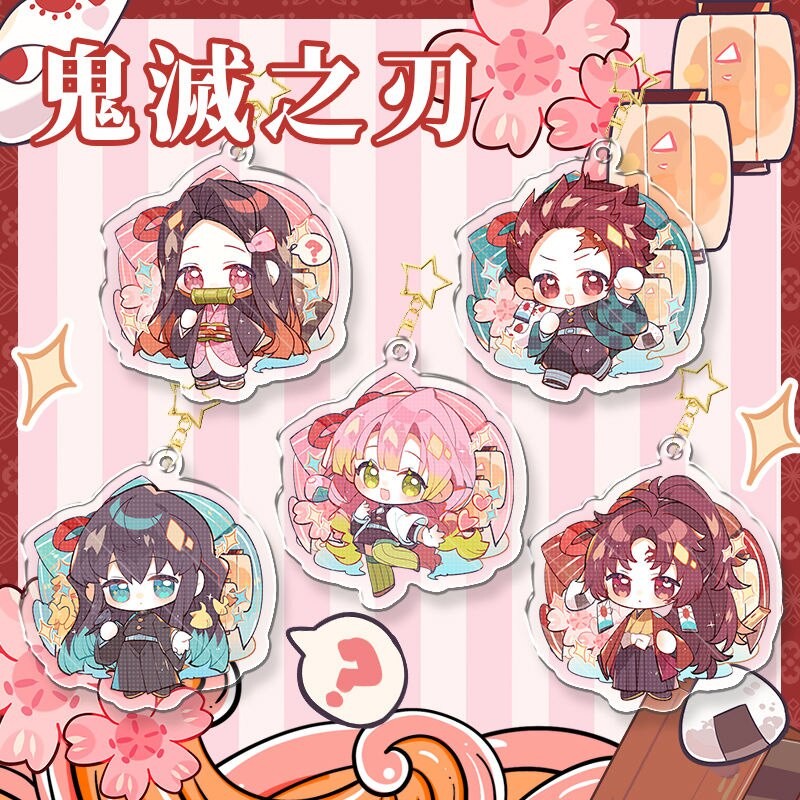 Mô hình Standee Demon Slayer Anime Keychain Women Tokitou Muichirou Kanroji Mitsuri Acrylic - zenda