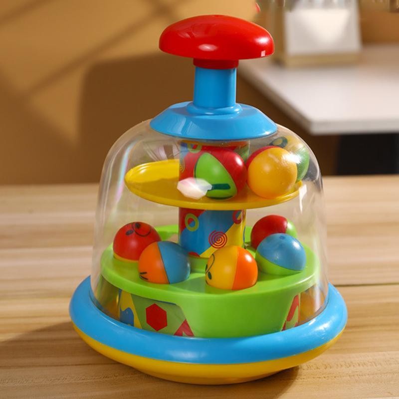 Ball Popper Đồ Chơi Đẩy Di Động Báo Chí Spinner Trò Chơi Sáng Tạo Đẩy Xoay Bóng Popper Đồ Chơi Hoạt 