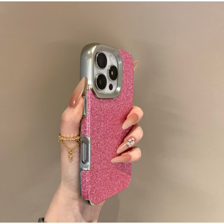 Mạ điện lấp lánh cho iPhone 16 15 14 13 12 11 Pro Max chống trượt và chống rơi