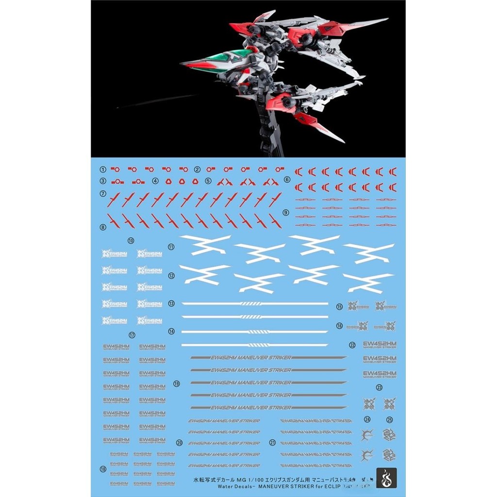 YAN MG MANEUVER STRIKER dành cho ECLIPSE PB SEED DECAL (YANMG036)