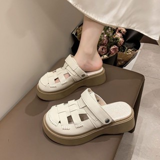  Dép Sục Nữ Rọ đế 4cm có quai Giày Sục Thoáng Khí Êm Chân Chống Trơn Trượt - Minami.vn 