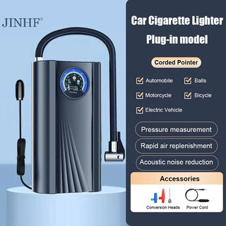 Jinhf 12v máy bơm hơi lốp xe hơi chính xác cao mini lốp bơm nhanh inflag điện tử bơm bơm hơi cho xe máy ô tô xe đạp hot
