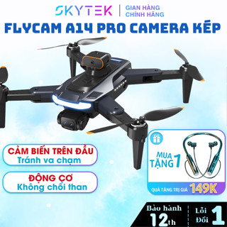 Flycam A14 Giá Rẻ, Flycam mini Camera kép, Động Cơ Không Chổi Than, Có Cảm Biến Bụng