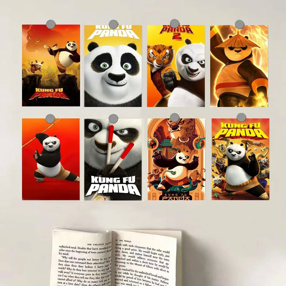 Hoạt Hình K-Kungfu P-Panda Anime Poster Canvas HD In Cá Tính Nghệ Thuật Treo Tường Tranh Tùy Chỉnh 2