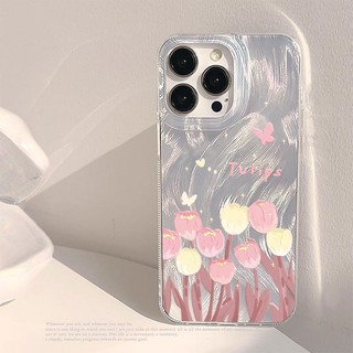 Phong Cách Mới Họa Tiết Lông Vũ Hoa Bướm Hồng Thích Hợp Cho iphone 15promax Vỏ Điện Thoại Apple 14 13 12 11 XSmax XR 8plus 7 Vỏ Bảo Vệ Chống Sốc Bao Gồm Tất Cả