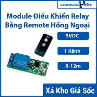 Module điều khiển Relay bằng Remote hồng ngoại 5VDC 1 kênh