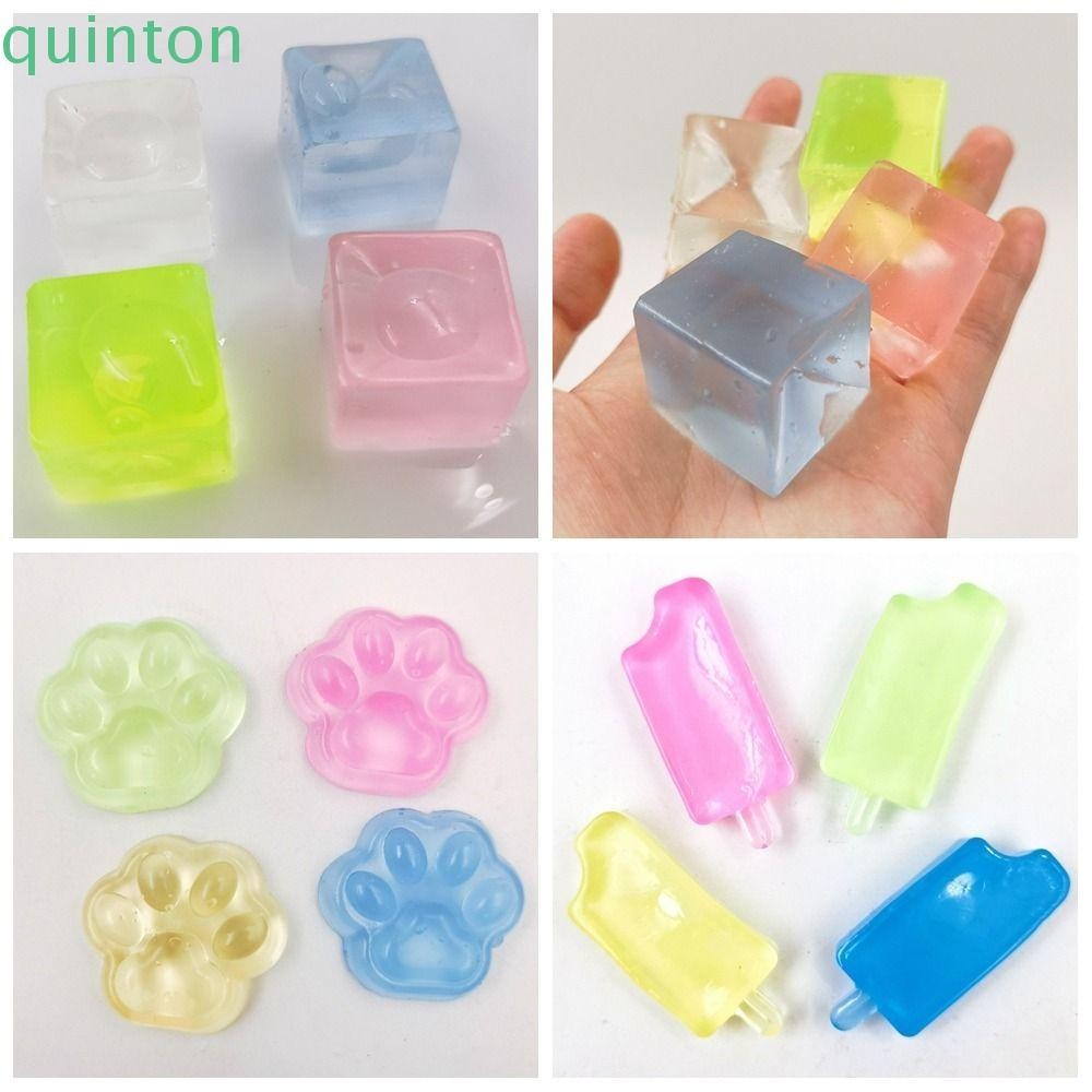 Shanhai Ice Cube Balls Toy, Ice Cube Cat Paw Ice Block Bóp Toy, Popsicle Mini Trong Suốt Soft Cube Phát Hành Đồ Chơi Đảng Ủng Hộ