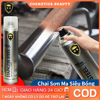 Sơn bạc mạ crom sơn xịt mạ chrome sáng bóng 350ml - chai sơn mạ siêu bóng-sơn xe