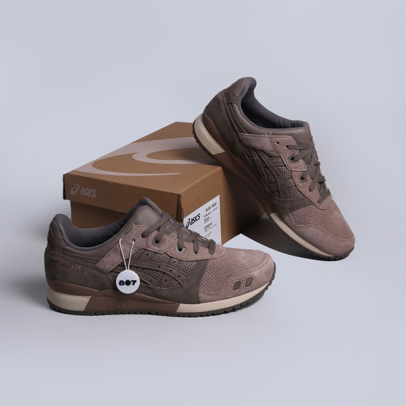 (Hàng Sẵn) Giày Sneakers Asics Gel-Lyte III Og Dark Taupe 100% Auth Cao Cấp