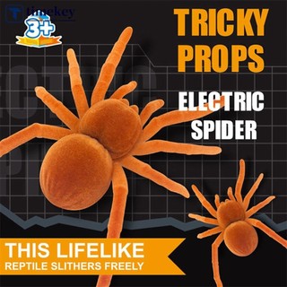 Timekey mô phỏng nhện đồ chơi mèo điện rung nhện đồ chơi thú cưng mèo con nhện đồ chơi halloween lừa đồ chơi côn trùng mô hình l2t6