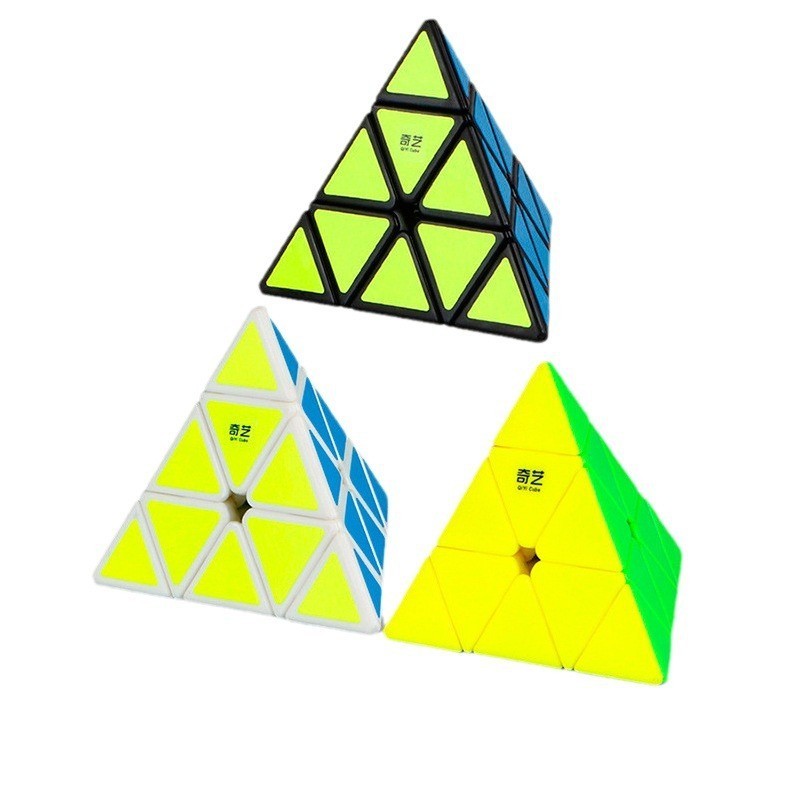 Sk Qiyi Rubik 's Cube Khai sáng Kim tự tháp thứ ba Khối Rubik Tam giác Khối thứ ba Khối Rubik Đồ chơi vui nhộn P