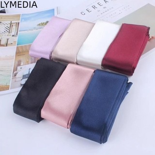 Thắt lưng rộng LYMEDIA, Dây thắt lưng Khăn lụa dài, Vải màu trơn chất lượng Thắt lưng rộng lụa cho nữ