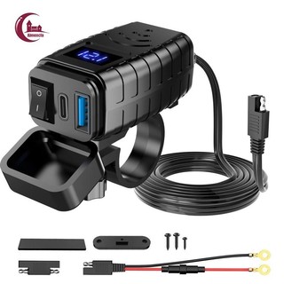 Bộ sạc usb xe máy sạc điện thoại xe máy usb cho atv