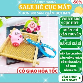 Móc khóa heo bóp kêu🐷FREESHIP🚛Có video thật🎥Móc khóa heo bóp kêu dễ thương ✓Móc khóa cute - Phát Huy Hoàng