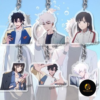 Móc khoá Người Đại Diện Thời Gian Trình Tiểu Thời và Lục Quang Donghua Link Click Cute phụ kiện trang trí dễ thương