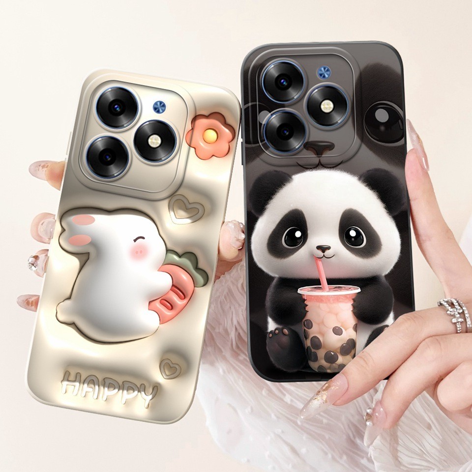 Dành Cho Tecno Spark 20 / Spark 20C BG7 BG7n Ốp Lưng Cho Tecno Spark 20 KJ5 Lỏng Mềm Thời Trang Gấu 