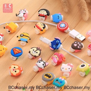 Cáp bảo vệ sạc Phim hoạt hình Bộ sạc cuộn có thể bảo vệ dữ liệu Vỏ bảo vệ cáp tai nghe