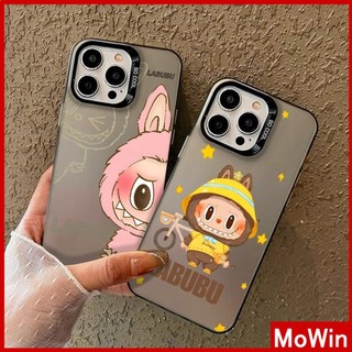 Mowin - Dành cho iPhone 15 Pro Max iPhone 11 Ốp lưng sang trọng IMD mạ Laser Khung TPU mềm Bảng cứng Camera mát LABUBU Ngộ nghĩnh dễ thương Tương thích với iPhone 14 13 12 11 Pro Max Plus XR