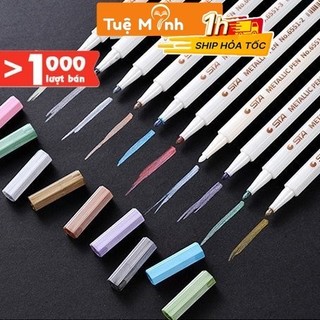 Bút nhũ nét 1mm nhiều màu 6551 Vpp Tuệ Minh, bút viết bullet journal, tiêu đề, take note